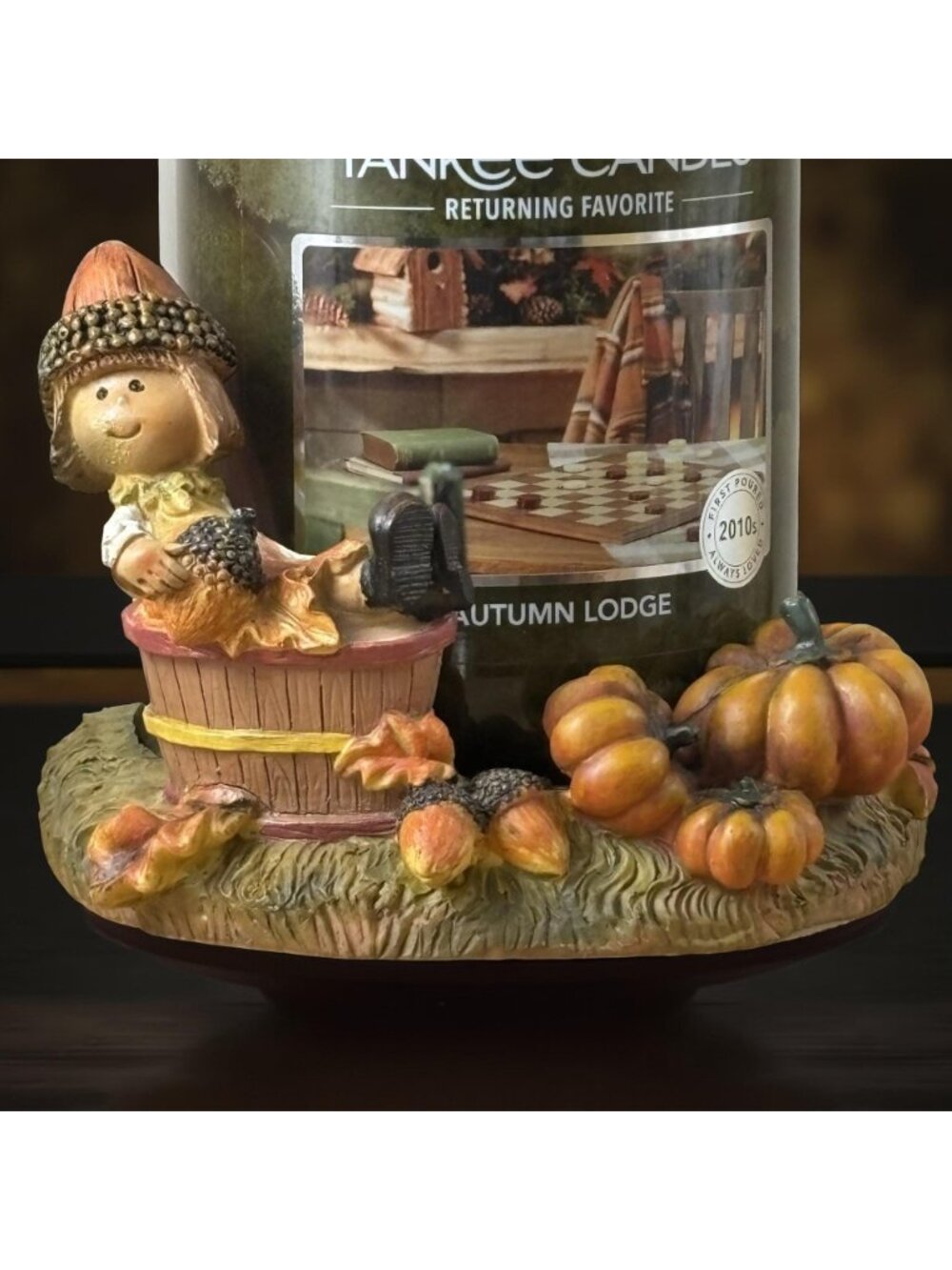 Yankee Candle “Harvest Babies / Nut Baby” Topper & Base | Fall Pumpkin Display S - Picture 8 of 10